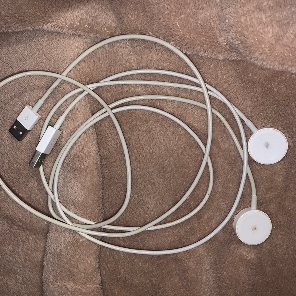 Authentic apple watch series 1 chargers (two)